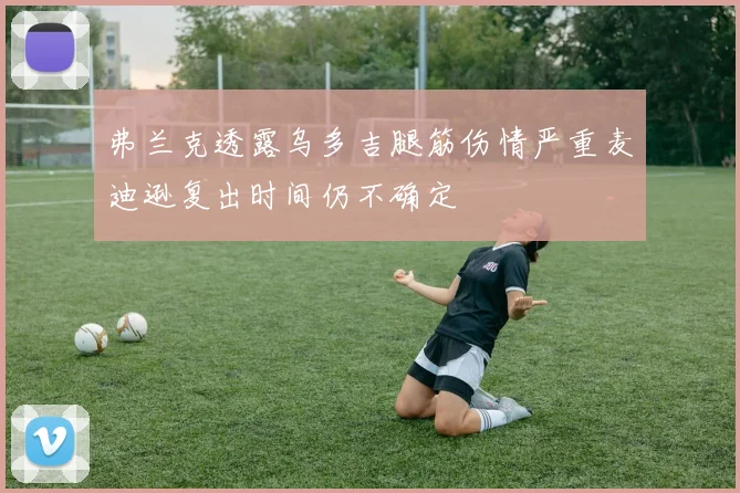 弗兰克透露乌多吉腿筋伤情严重麦迪逊复出时间仍不确定
